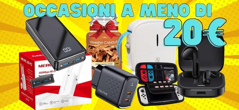 Tutto fino a 20€ su Amazon: ecco le occasioni migliori di oggi