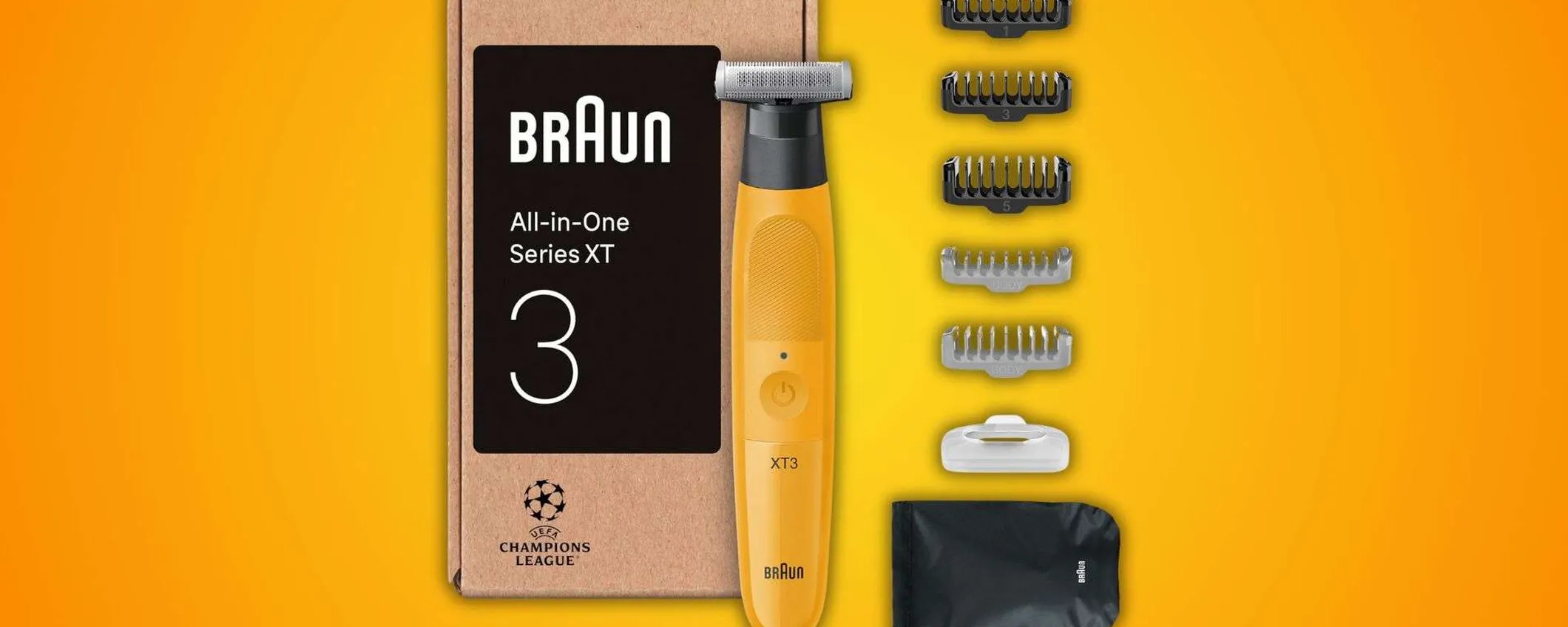 Braun Series XT3 in offerta a 32,99€: rasoio elettrico 3-in-1 con lama 4D Flex