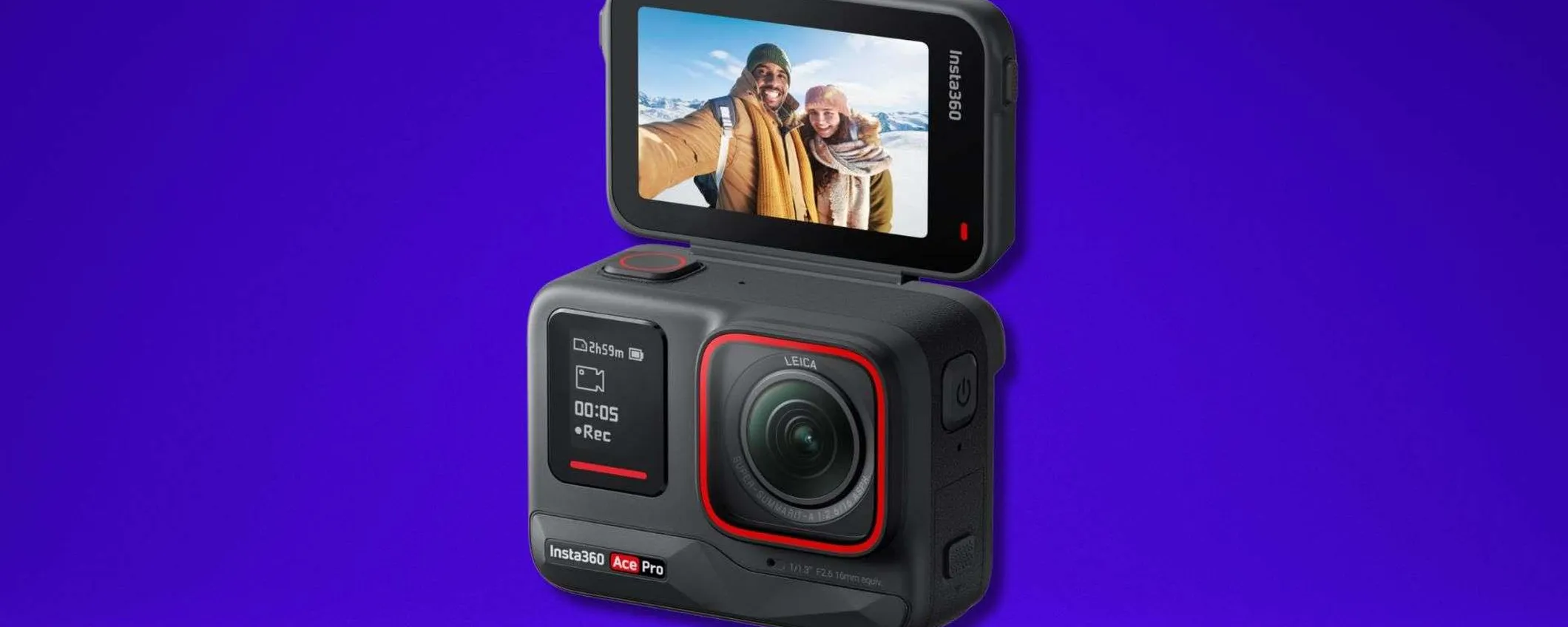 Insta360 Ace Pro a 279,99€ con sconto del 15%: action cam 4K120fps, sensore Leica e funzioni AI avanzate