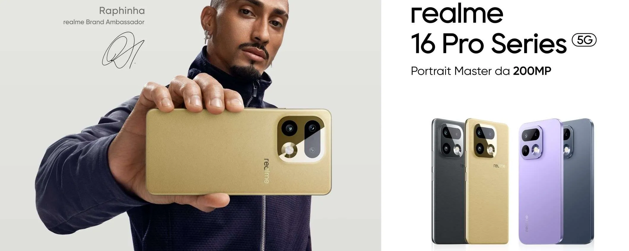 Raphinha nuovo ambassador della realme 16 Pro Series