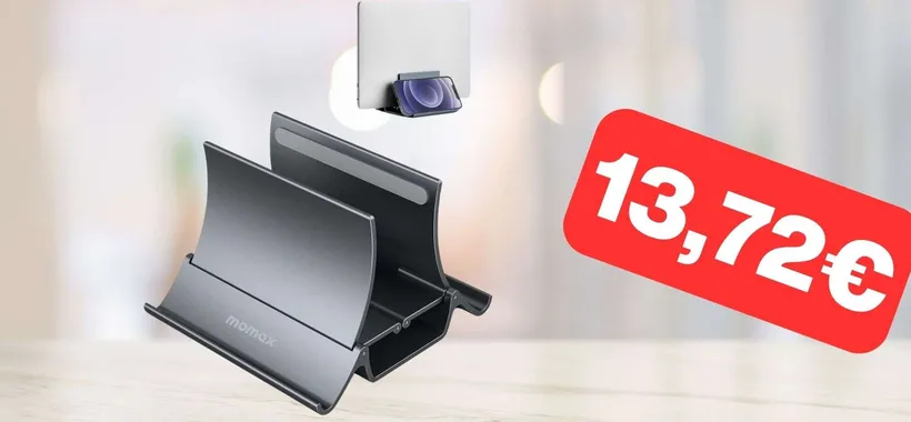 Solo 13€ per questo supporto verticale per notebook  (Amazon)