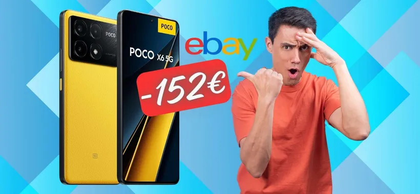 RISAPRMIA 152€ e fai tuo POCO X6 Pro 5G da 512GB con il codice eBay