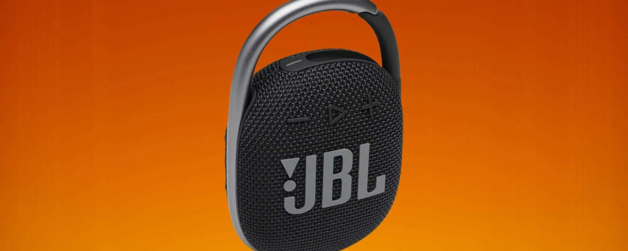 JBL Clip 4, il prezzo crolla del 42%: ultra-portatile, suono potente