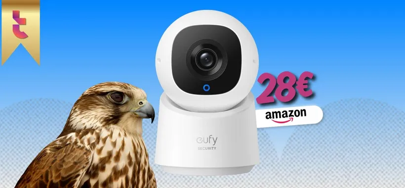 Questa telecamera WiFi da interno riprende in 2K con funzioni AI (27€)