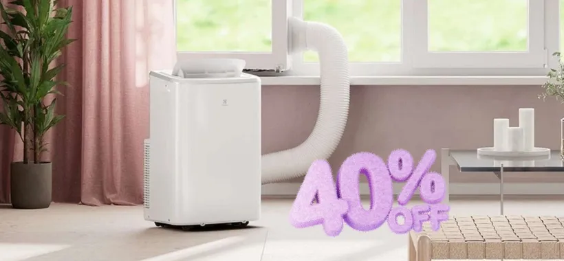 Raffresca le tue giornate con il condizionatore portatile Electrolux in doppio sconto