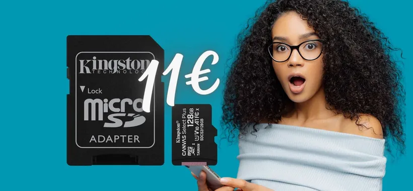 Solo 11€ per la microSD Kingston da 128GB e il tuo smartphone vola