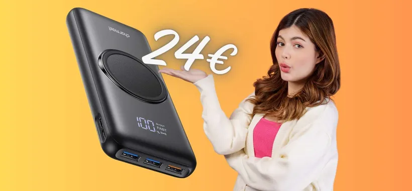 Power Bank wireless da 20000mAh con 4 uscite tuo a 24€ appena, BOOM