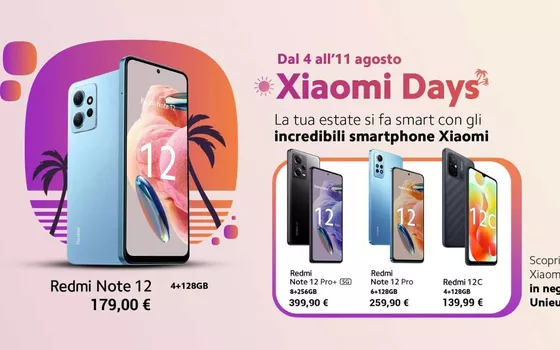 Unieuro Xiaomi Days: PREZZI FOLLI per pochissimi giorni