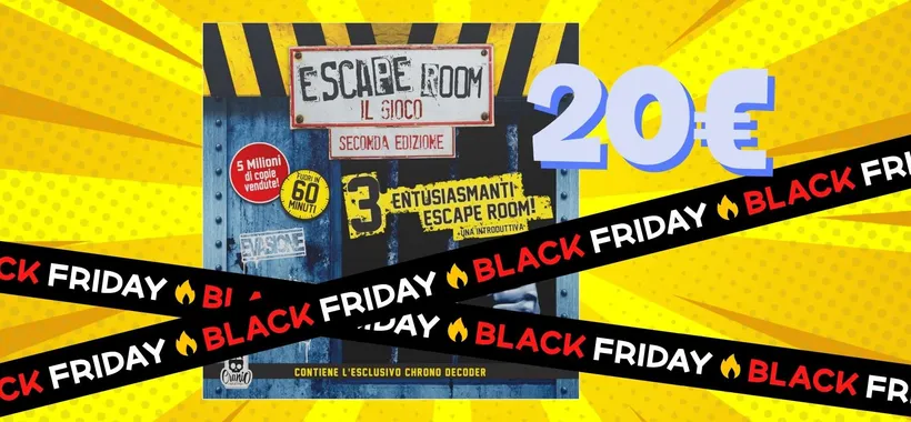 Appassionato di Escape Room? Acquista il gioco in scatola con 3 avventure a soli 20€