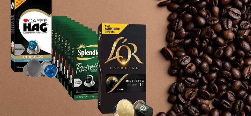 Amazon FUORITUTTO folle su caffè compatibile Nespresso (HAG, L'OR, Splendid)