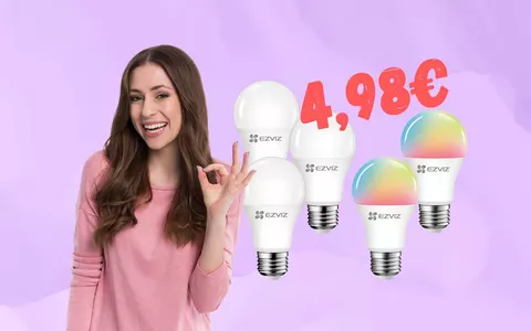 5 lampadine smart compatibili con Alexa e Google Home a 4,98€