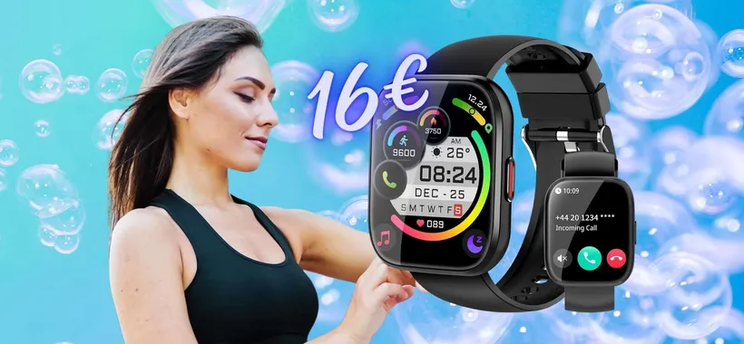 Smartwatch per chiamate dal polso con 112 modalità sportive tuo a 16€