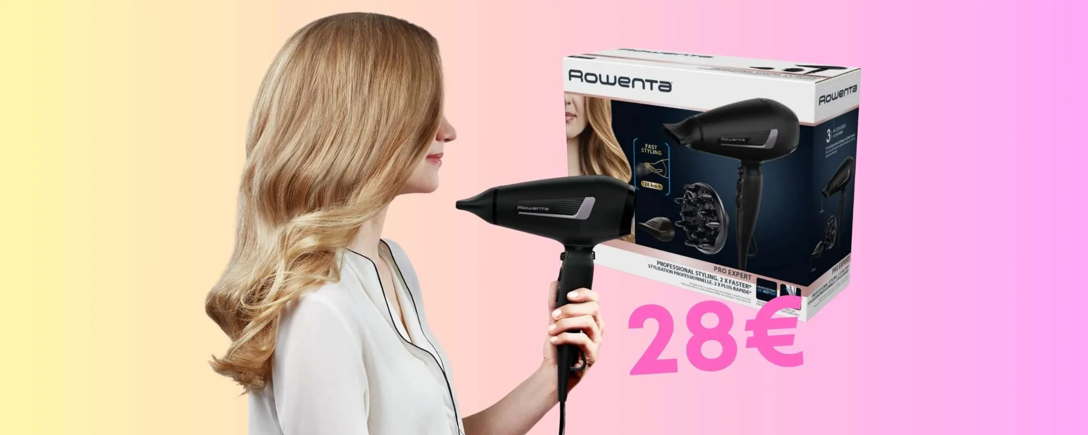 Rowenta Pro Expert: il Phon professionale con accessori inclusi a soli 28€