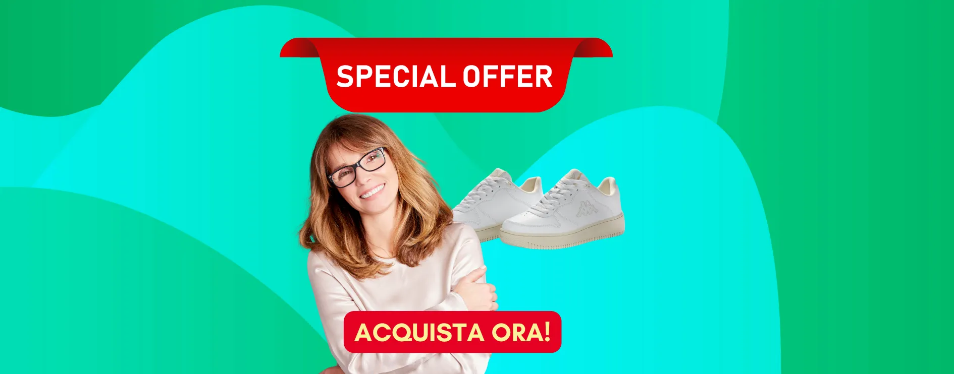 Scarpe Kappa bianche sneakers in super sconto del 58