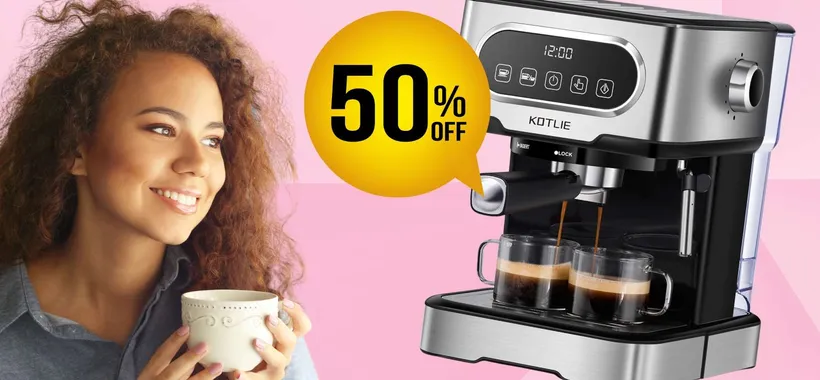 SCONTO del 50% per questa macchina per caffè e cappuccio da 20 bar