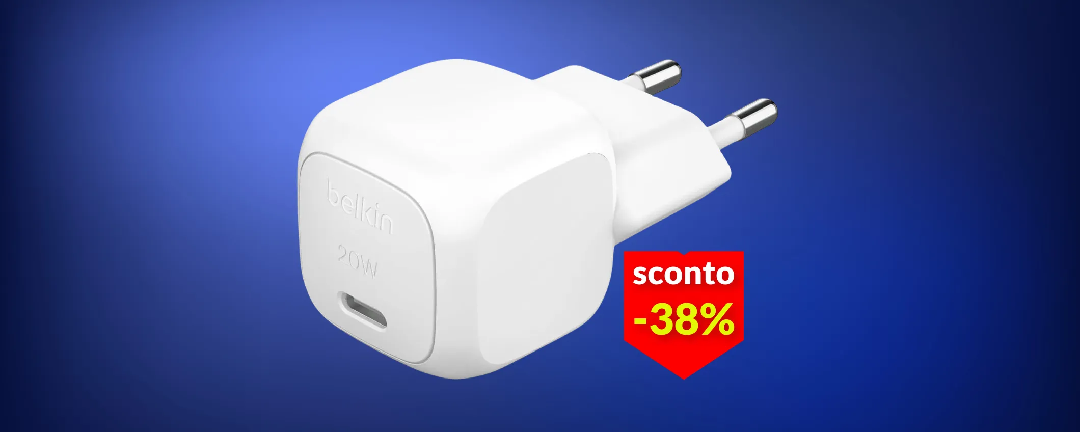 Caricabatteria veloce per iPhone e Android: la qualità di Belkin a 9€
