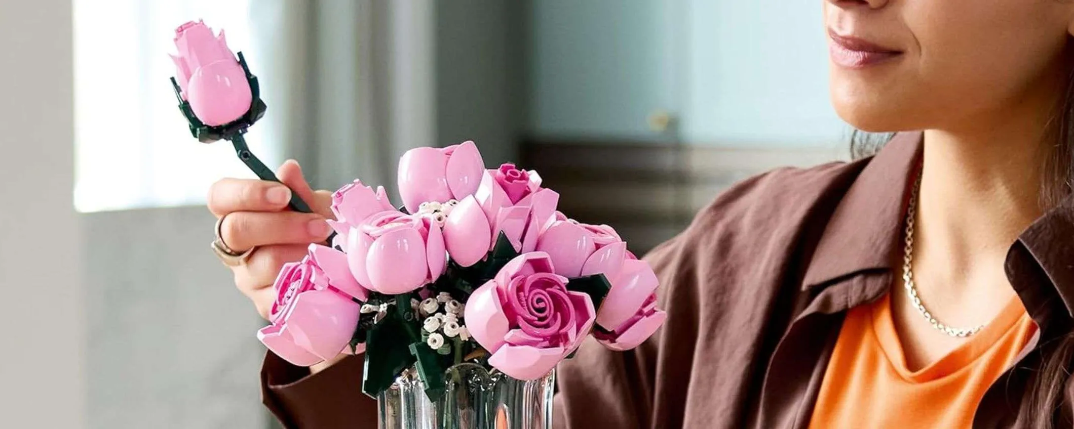 Nuovo LEGO Bouquet di Rose Rosa: il regalo per San Valentino è già in sconto