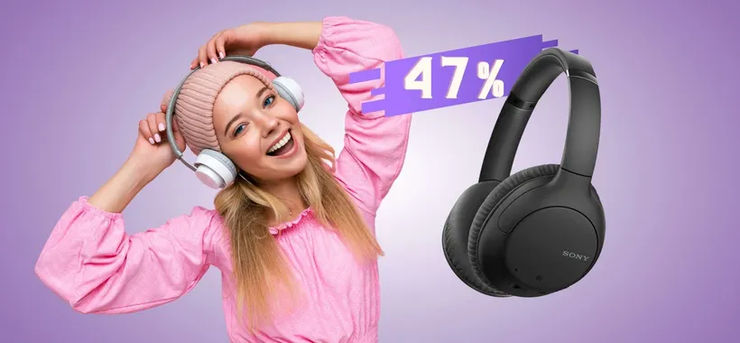 Sony WH-CH710N: le cuffie wireless definitive in SCONTO del 47%