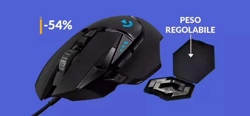 Mouse gaming Logitech a meno di metà prezzo: con 42€ è già tuo