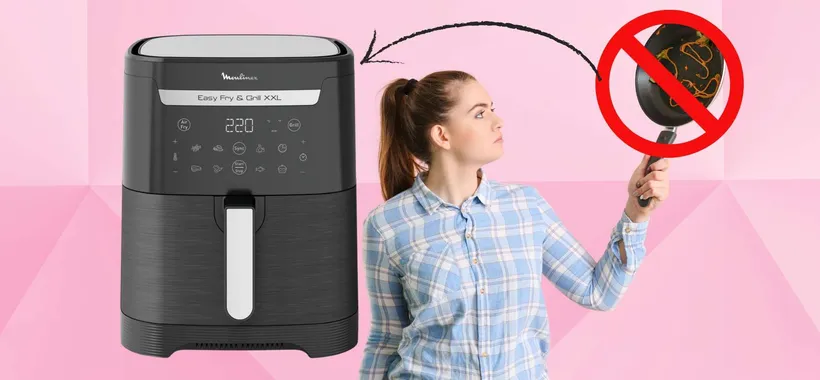 Niente più padelle sporche con la friggitrice ad aria Moulinex