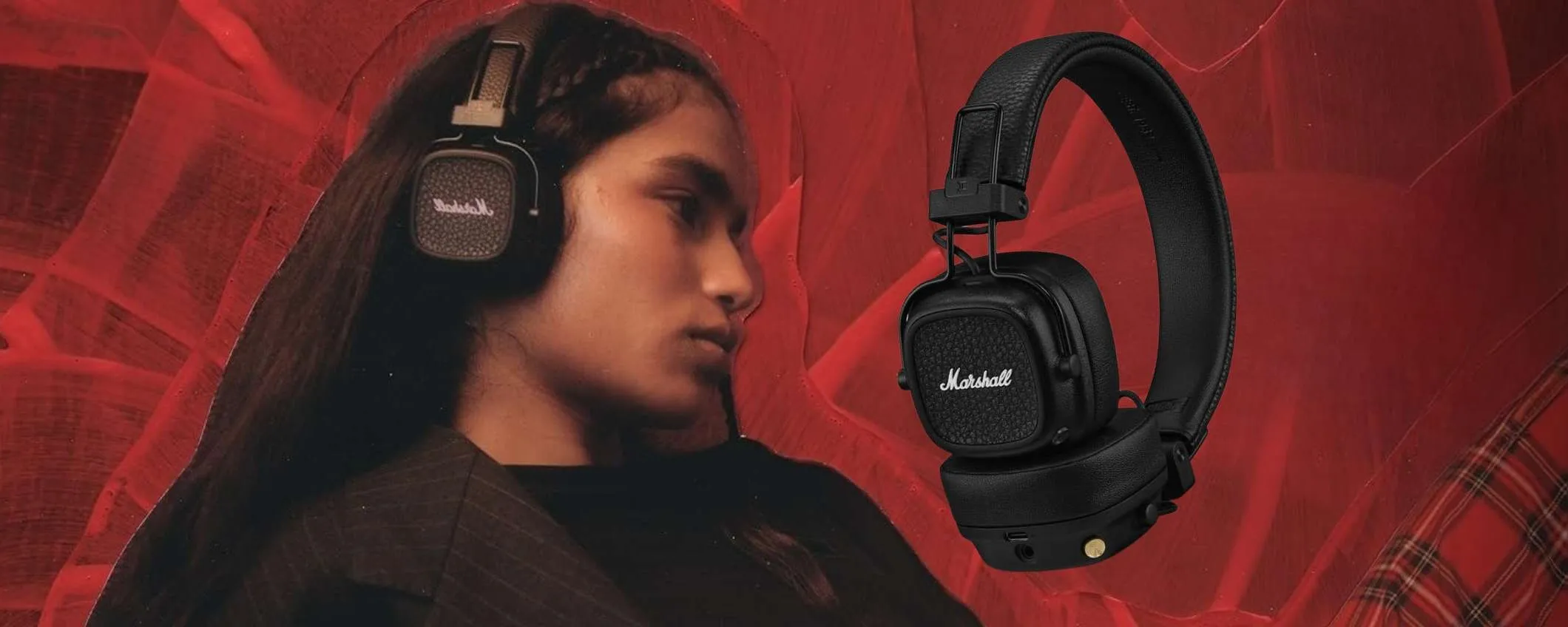 Cuffie wireless Marshall Major V: design inimitabile e 100 ore di autonomia