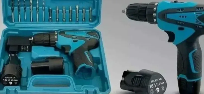Trapano avvitatore, 2 batterie, valigetta e accessori: prezzo SHOCK (22,95€)