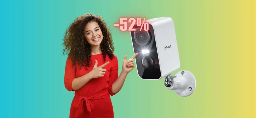 Telecamera WiFi con allarme e visione notturna a MENO della METÀ