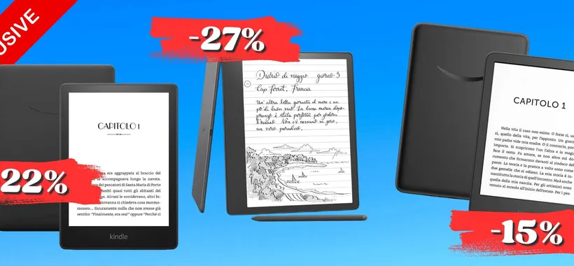 KINDLE per tutte le tasche: sconti fino al 27% sui modelli più AMBITI