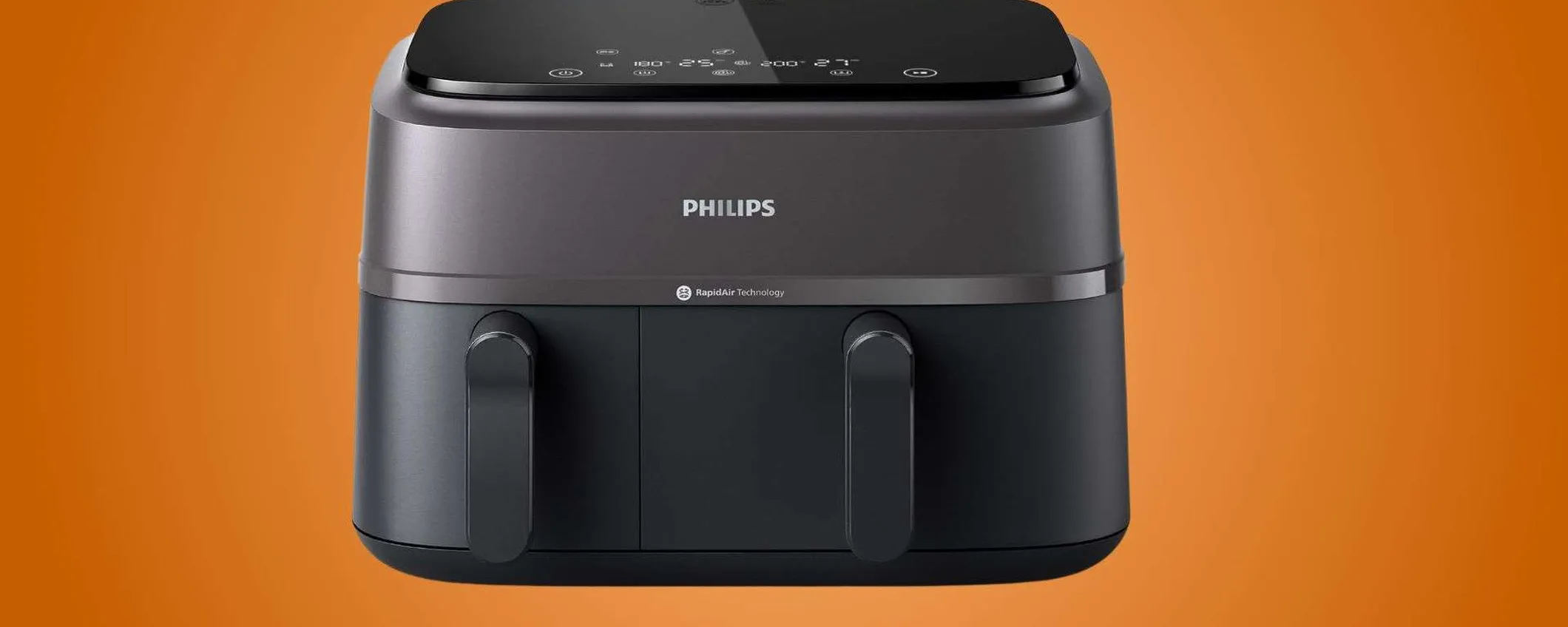 Friggitrice ad aria Philips Dual Basket ad un prezzo wow: risparmi il 20%
