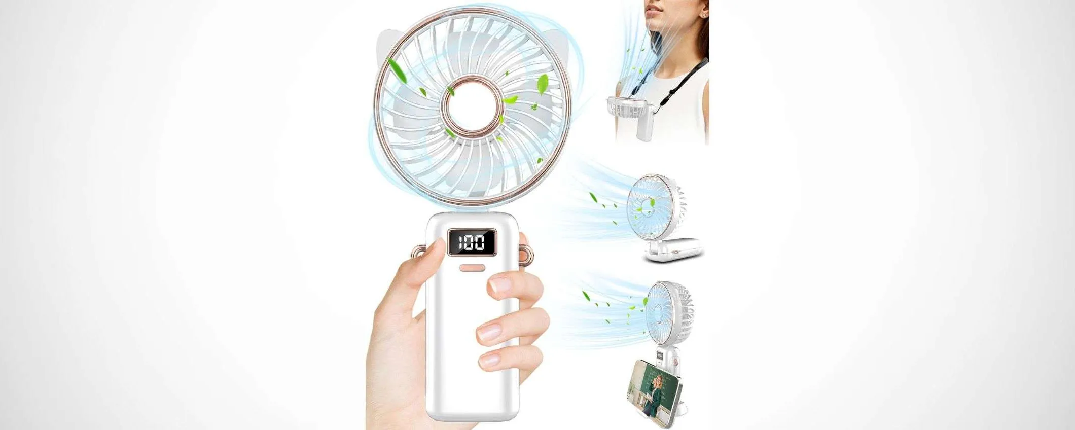 Stai al fresco con questo ventilatore portatile 5-in-1 in DOPPIO SCONTO Amazon