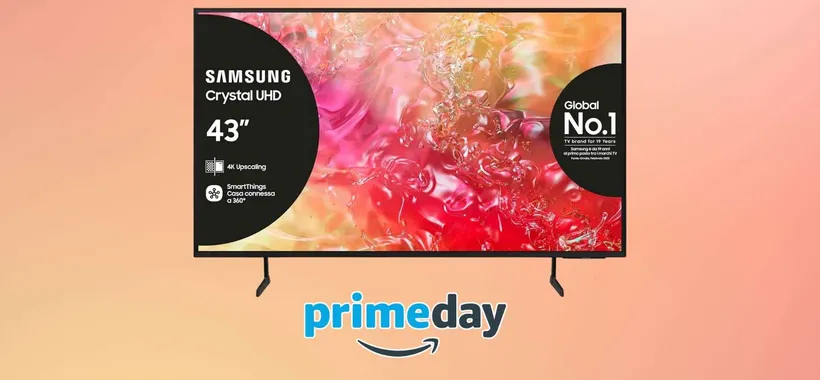 Smart TV Samsung 43 pollici 4K: offerta lampo Prime Day da PRENDERE AL VOLO