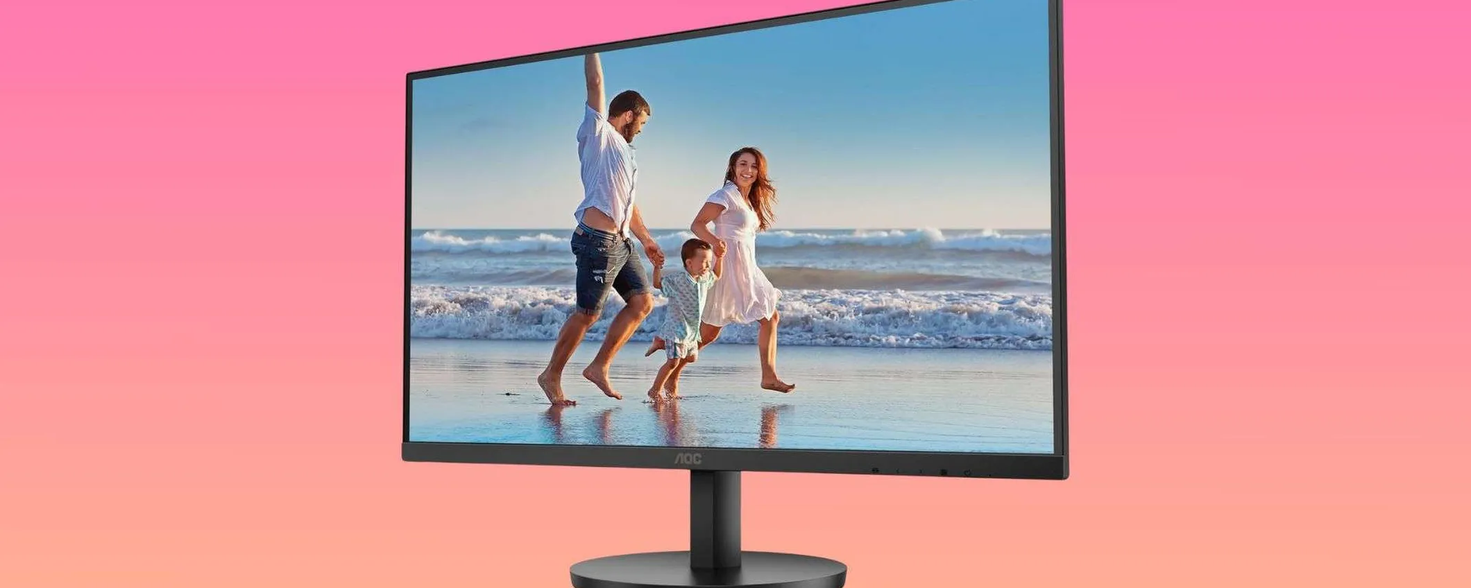 Monitor FHD AOC da 27 pollici in offerta: il prezzo crolla sotto i 90€