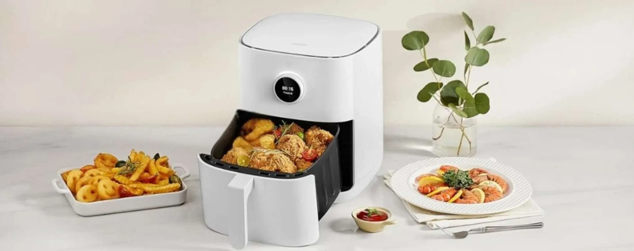 Xiaomi Smart Air Fryer da 4,5L per cibi buoni, sani e niente puzza di fritto (49€)