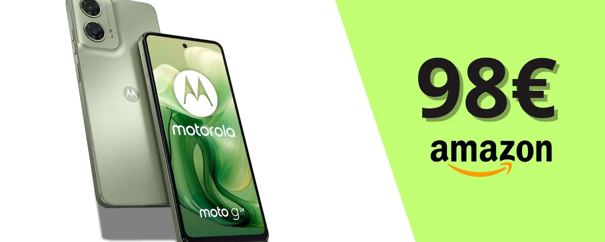 MOTOROLA G24 4G, occasione top: tuo in tre rate da 34,63€