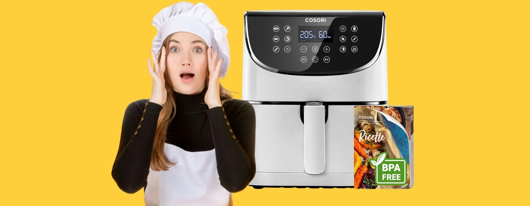 COSORI: fantastica friggitrice ad aria da 5,5L per piatti buoni e sani in tempo record