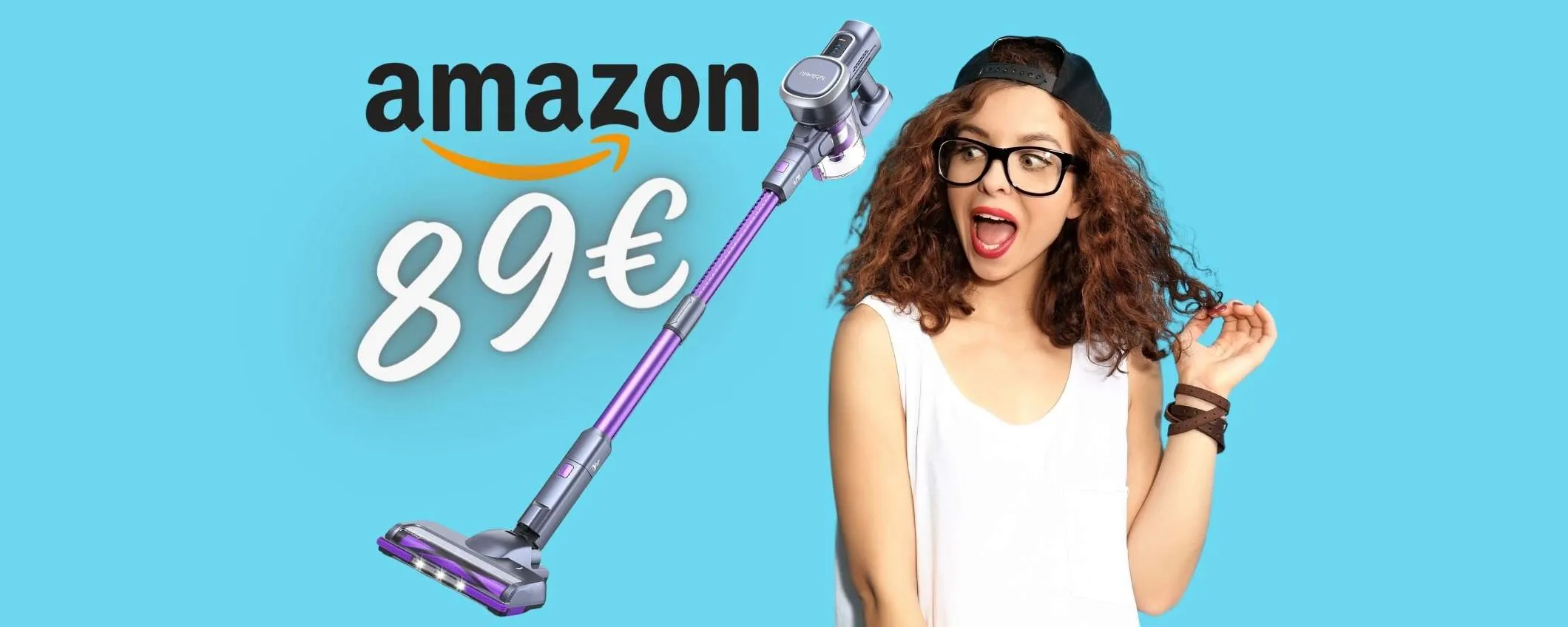 SOLO 89€ per questo aspirapolvere senza fili con 50 min di autonomia