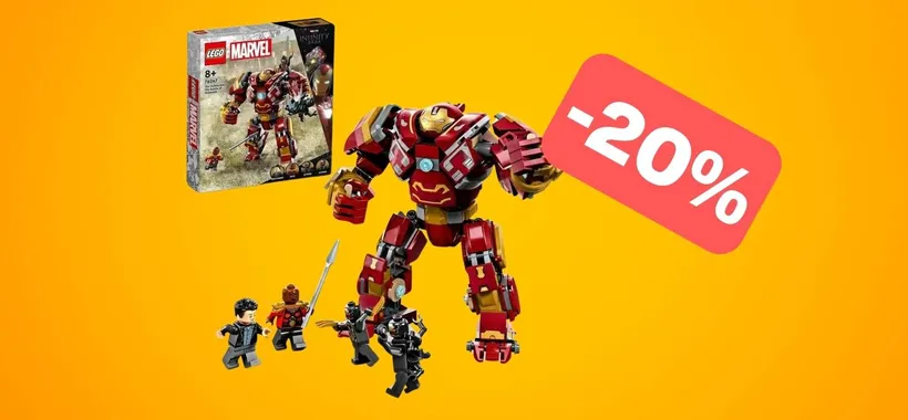 Set LEGO Marvel Hulkbuster in SCONTO su Amazon (-20%)