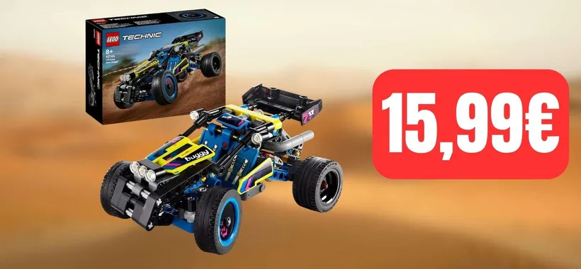 Solo 15,99€ per il set LEGO Buggy da Corsa: il più venduto su Amazon