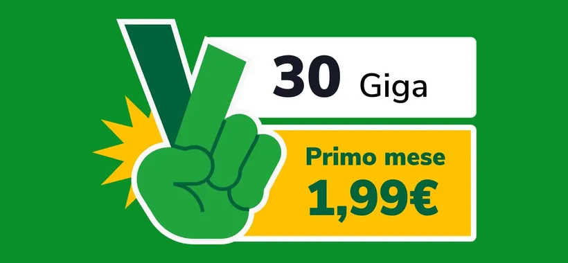 Very Mobile: PROMO FOLLE con 30GB da 1,99 euro