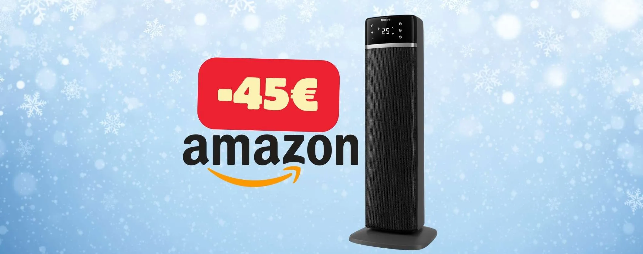 Termoventilatore a torre Philips Serie 5000: basso consumo e caldo infernale (-45€)
