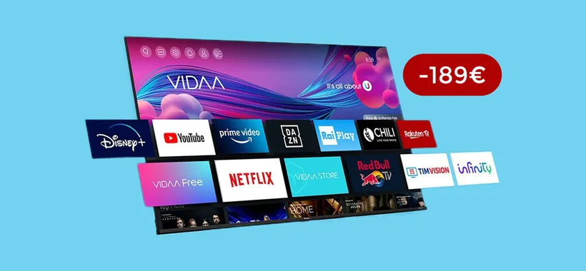 Smart TV 4K Hisense 43": IMPERDIBILE grazie al DOPPIO sconto (-189€)