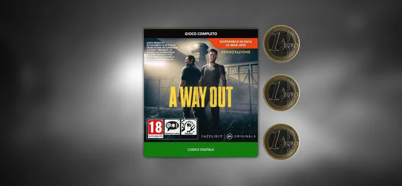 A Way Out a...3 euro: ti sembra vero? Amazon ti fa un REGALONE (-90%)