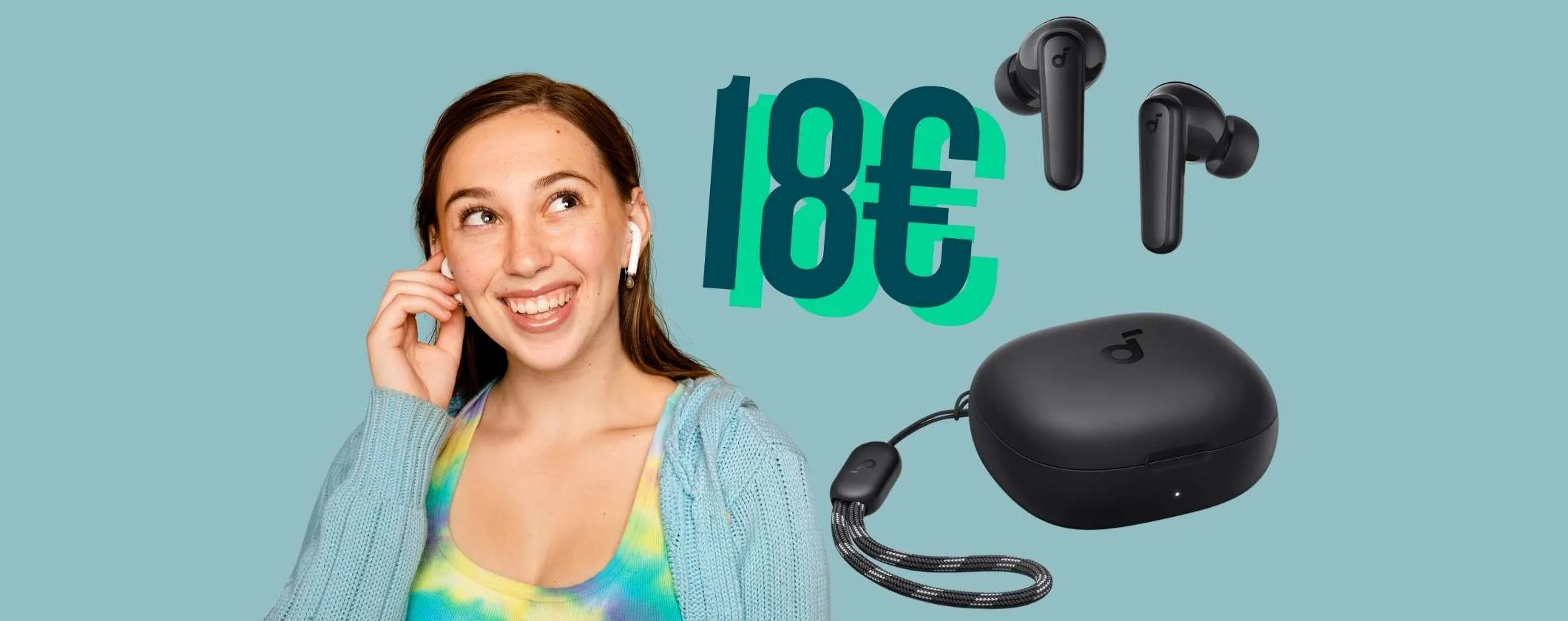 Auricolari wireless Soundcore P20i a 18€ su Amazon: occasione da non perdere