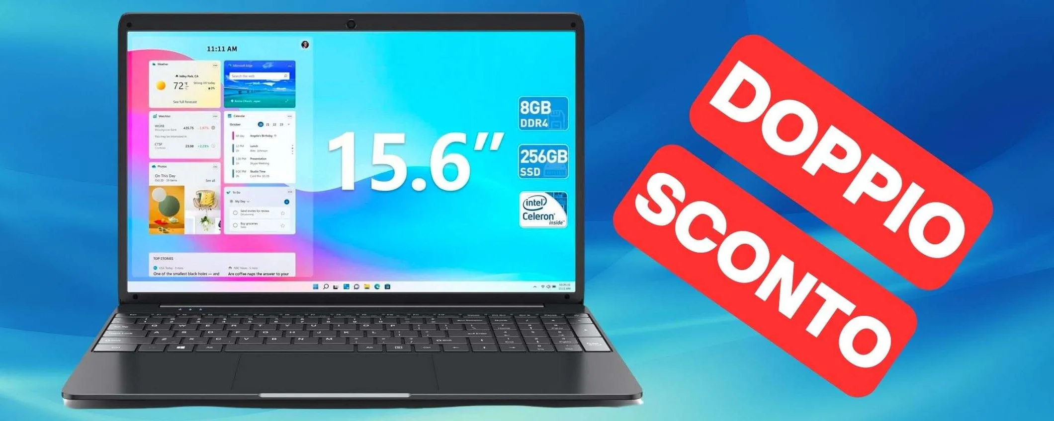 Solo 169€ per questo NOTEBOOK con 8GB di RAM e SSD da 256GB