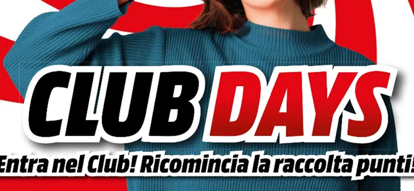 Volantino MediaWorld: con i Club Days approfitti anche del tasso zero