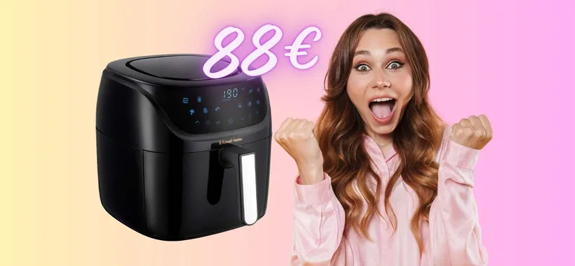 Russell Hobbs: solo 88€ per la splendida friggitrice ad aria XXL