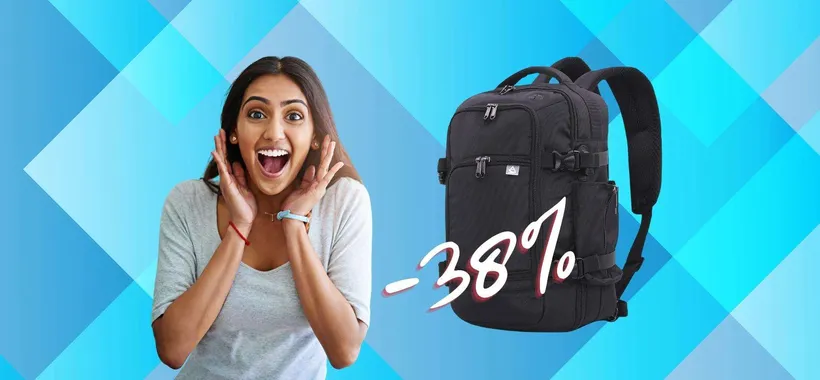 Costa più il bagaglio che il viaggio? Con questo zaino risolvi (-38%)