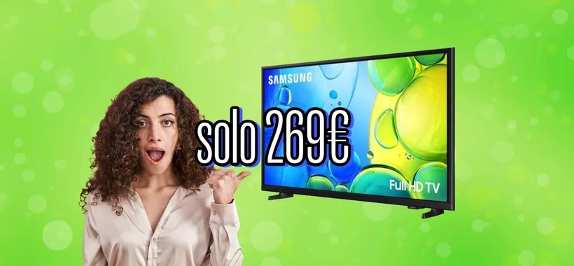 Samsung Smart TV 40": TOP EXPERIENCE a soli 269€ con il Black Friday Anticipato di Amazon