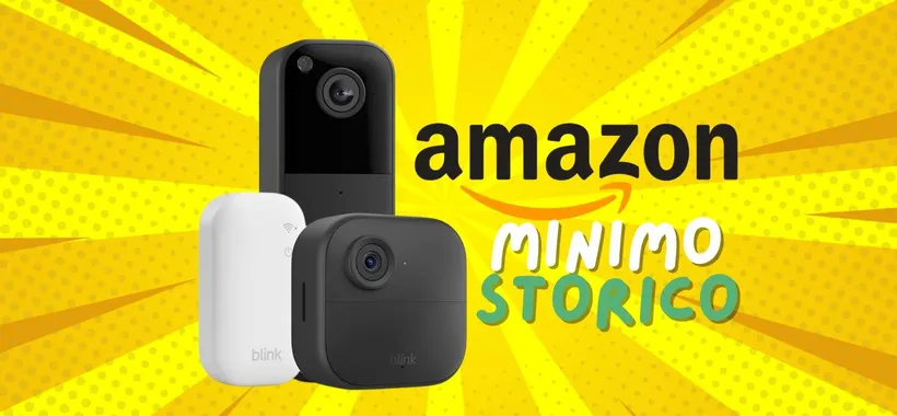 Tutto al sicuro con la videocamera Blink e il videocitofono in sconto al 40%