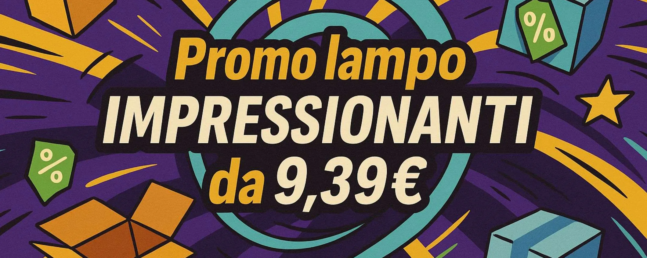 Promo lampo Amazon IMPRESSIONANTI per il weekend: offerte SHOCK da 9,39€
